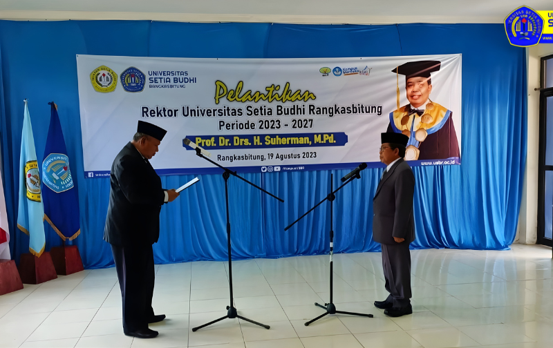 Dilantik Jadi Rektor, Prof Suherman Ajak Civitas Akademik Jadikan Universitas Setia Budhi Kebanggaan Warga Lebak
